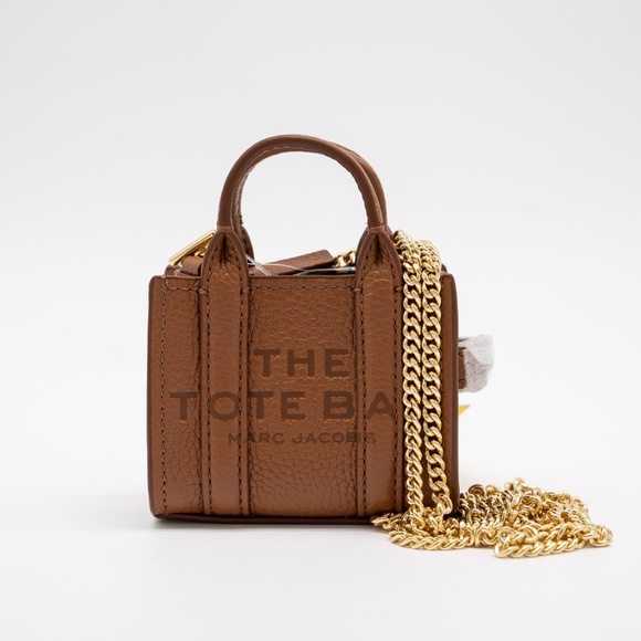 Marc Jacobs Nano Tote Crossbody Chain Brown - Picture 2 of 10